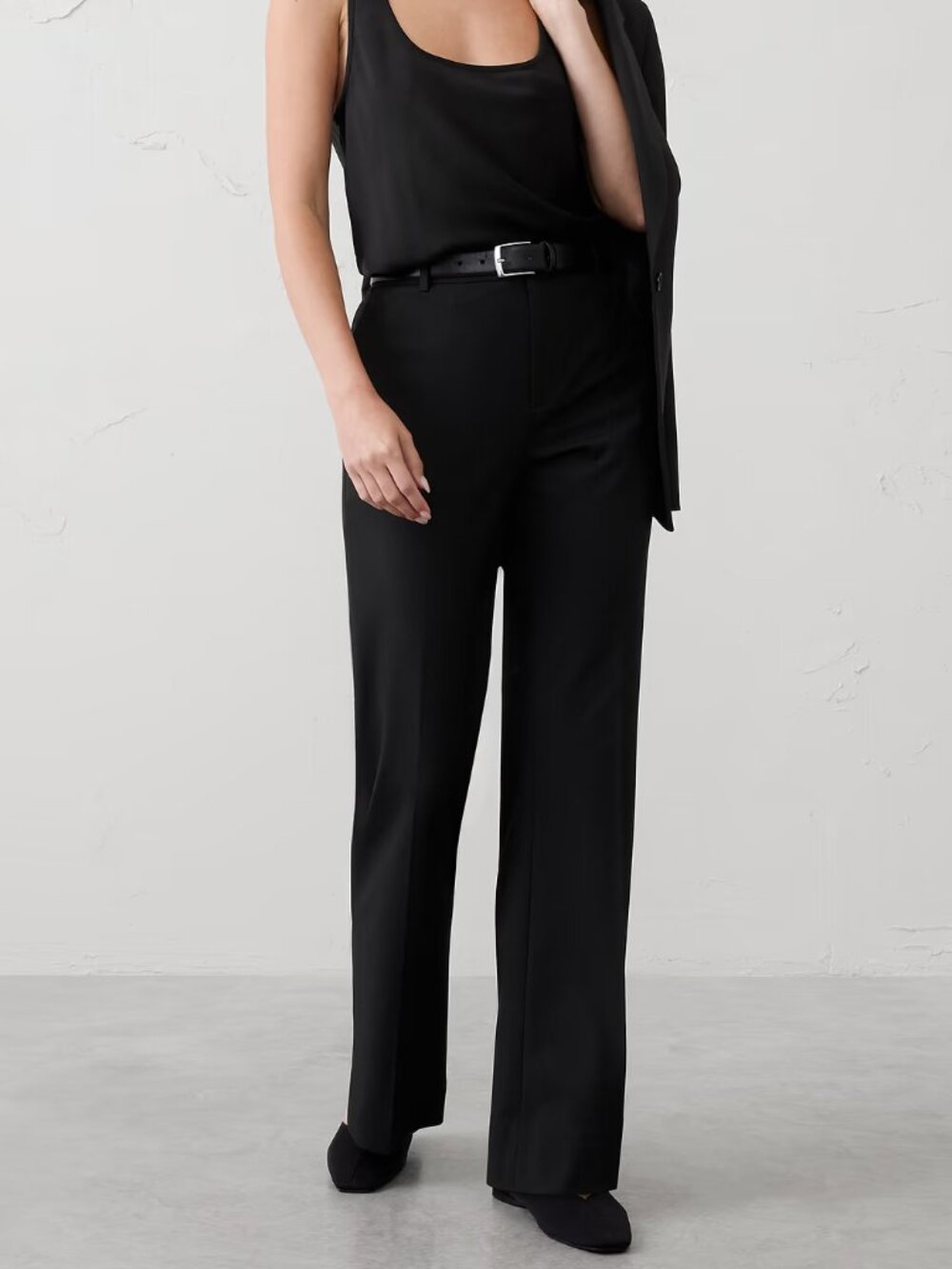 NWT!!! Banana Republic Black Bootcut High-Rise Sculpted Trouser Pants 10P